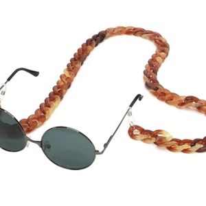 Brown Acrylic Eyeglass Chain Strap String Chunky Lanyard Neck Sunglasses…